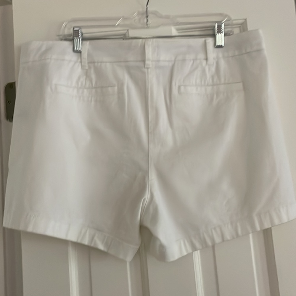 NWT J. Crew White 4" Stretch Chino Shorts Size 16 - Picture 5 of 6